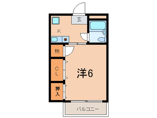 フレグランスいなのの物件間取画像